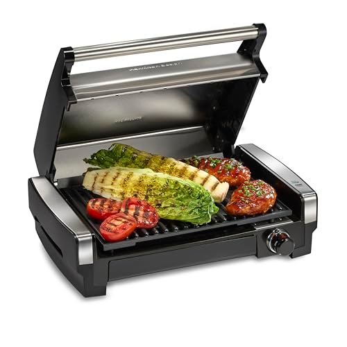 Hamilton Beach Electric Indoor Searing Grill with...