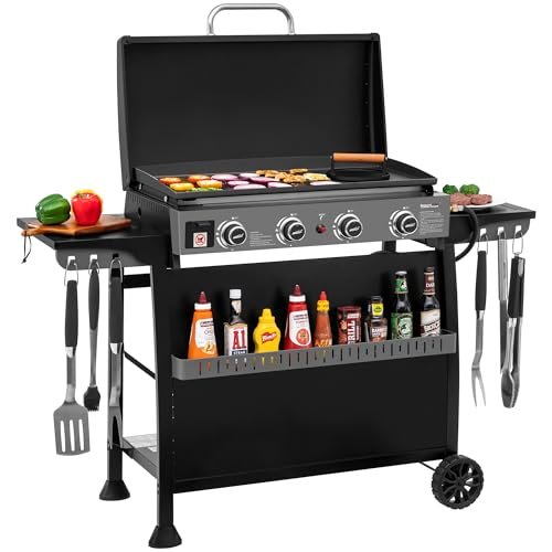 Royal Gourmet PD4001 4 Burner Propane Gas Griddle Cart