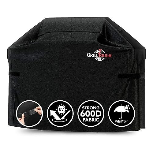 GrillTough Heavy Duty BBQ Grill Cover for 58 Inch Outdoor