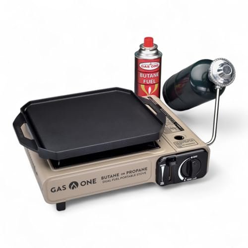 GasOne GS-3400P-KIT Propane or Butane Gas Stove with Griddle