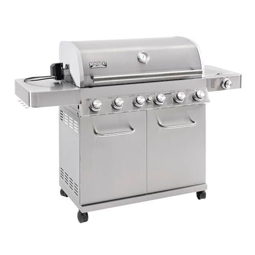 Monument Grills 6 Burner 640 sq.in. Stainless Steel Propane...