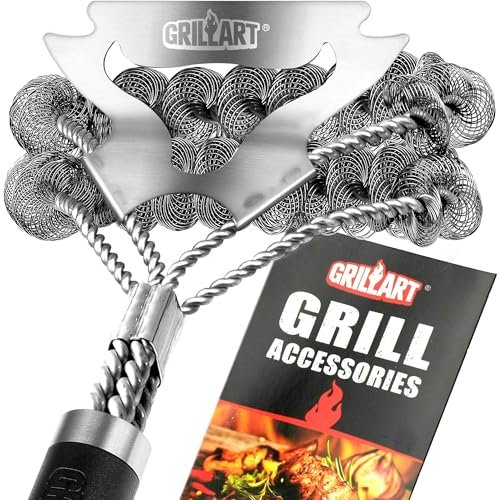 GRILLART Grill Brush, Bristle Free for Outdoor BBQ Scraper.