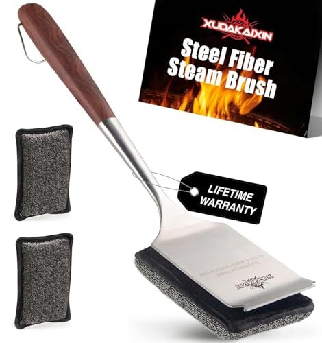 XUDAKAIXIN Grill Brush Bristle Free – Steam Cleans Fast