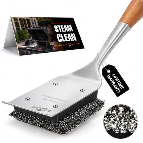 XUDKAKAIXIN Grill Brush Bristle Free,with Replacement Head,...