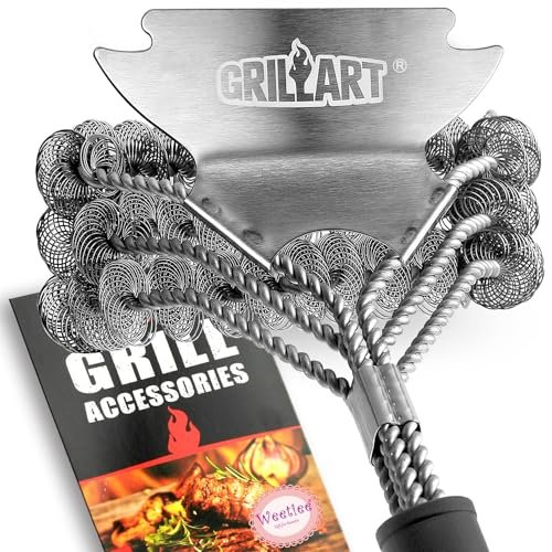 Grill Brush & Bristle Free Outdoor BBQ Scraper Tool