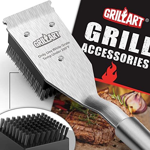 GRILLART Grill Brush and Scraper, Wire BBQ cleaner.