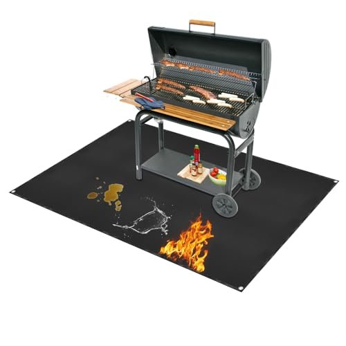 Under Grill Mat for Outdoor Grilling, 60 x 48 inches.