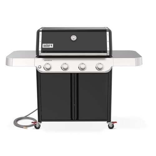 Weber Genesis E-415 Gas Grill for Outdoor Cooking, Black