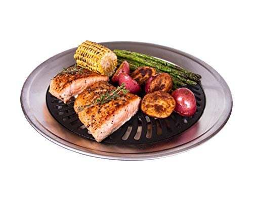 Kitchen + Home Stove Top Smokeless Grill Stainless Steel