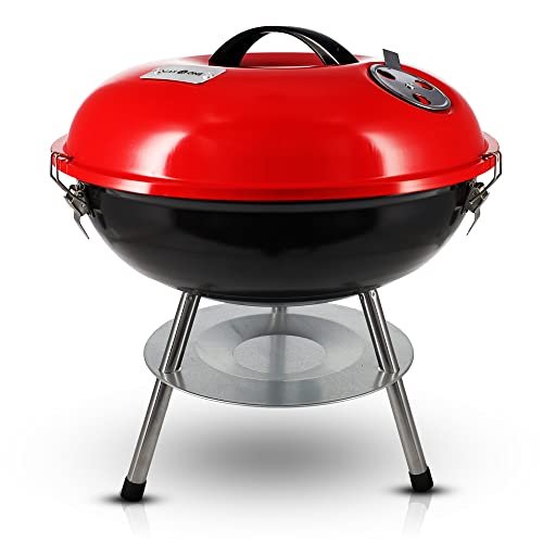 Gas One – 14-inch Portable Barbecue Grill with Locking Lid