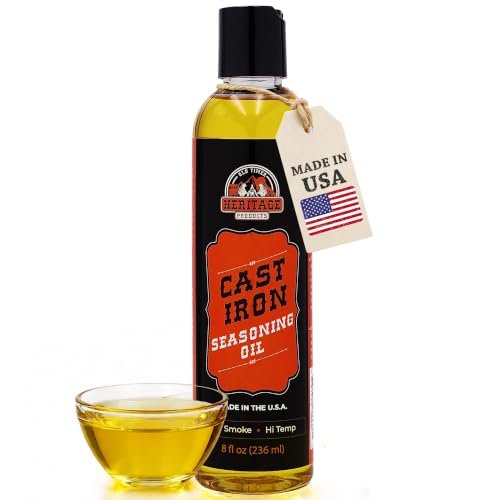 Heritage Products Cast Iron Seasoning Oil - Natural Skillet...