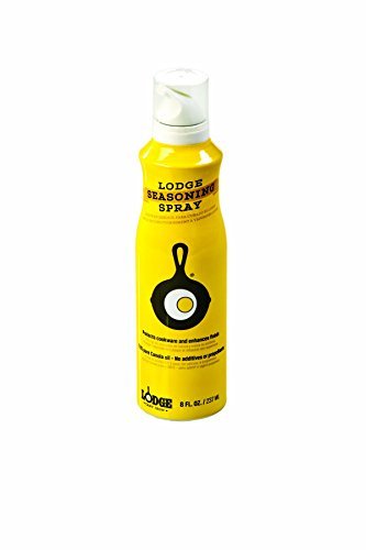 Lodge Cast Iron Seasoning Spray, 100% Canola Oil for Care.