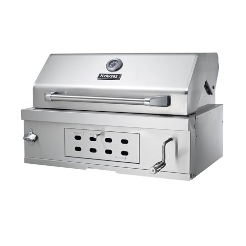 28Inch Built in Charcoal BBQ Grill for Outdoor Kitchen