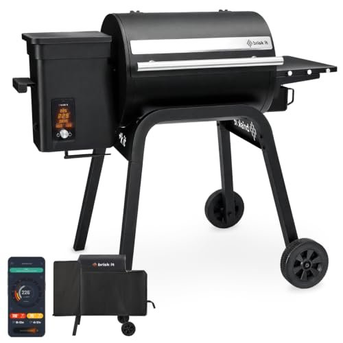 Brisk It Zelos-450 Wood Pellet Grill & Smoker, WiFi Enabled.