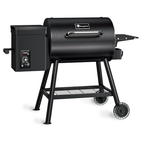 KingChii Electric Wood Pellet Grill & Smoker with PID...