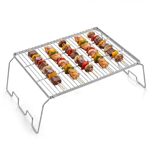17 Inch Camping Grill Grate for Campfire, Joyfair Stainless...