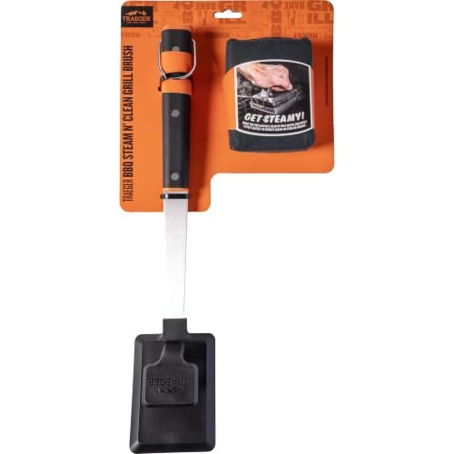 Traeger Grills Steam N' Clean Grill Brush, bristle-free,...