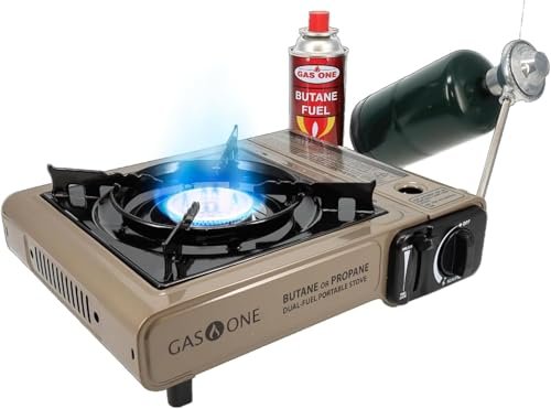 Gas One GS-3400P Propane or Butane Stove portable camping...