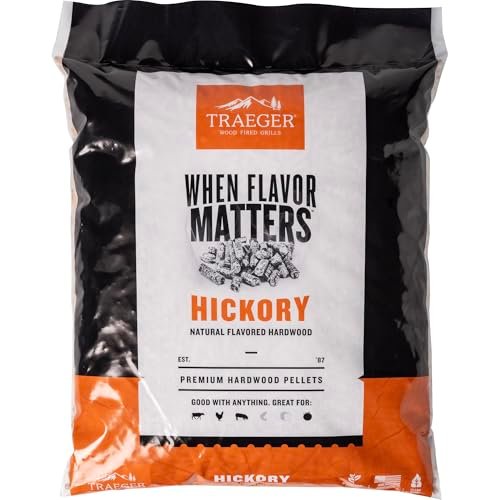 Traeger Hickory Hardwood Pellets for Pellet Grills, 18 lb.