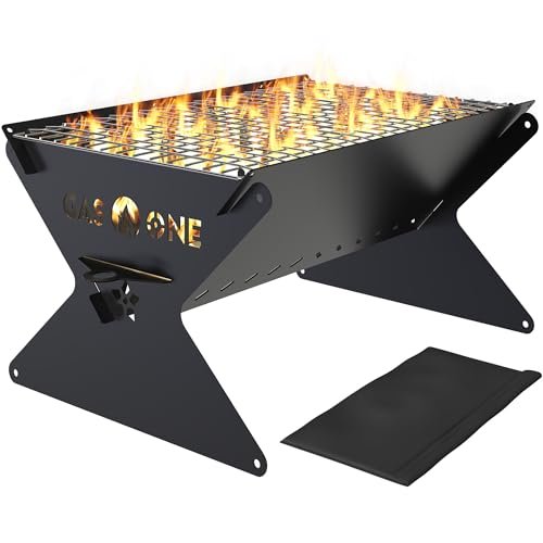 GasOne 15” Portable Charcoal Grill – Foldable BBQ for...