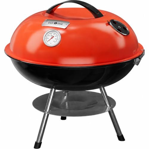GasOne 14-inch Portable Charcoal Barbecue Grill with...