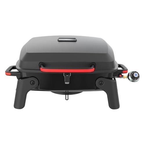 Megamaster Tabletop 1 Burner Gas Grill, Foldable Legs.
