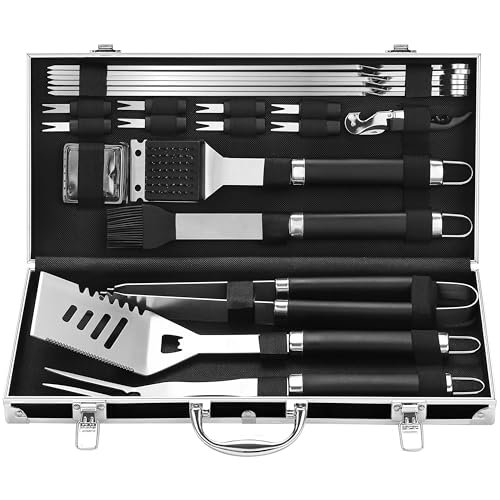 Grilljoy BBQ Accessories Grill Tools Set - Stainless Steel...