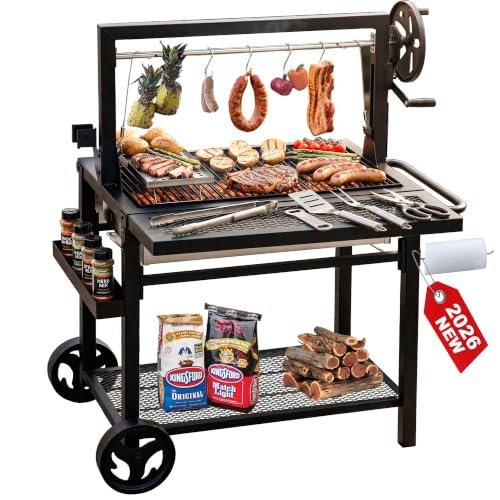 Argentine Santa Maria Grill with Adjustable Height Grates