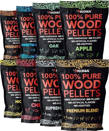 Kona Wood Pellet Variety Pack for Ninja 8 Flavors