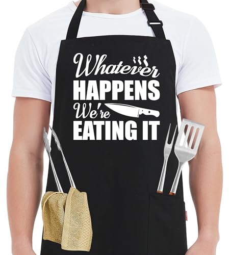 Kaidouma Grill Aprons for Men - Men's Funny Cooking Apron.