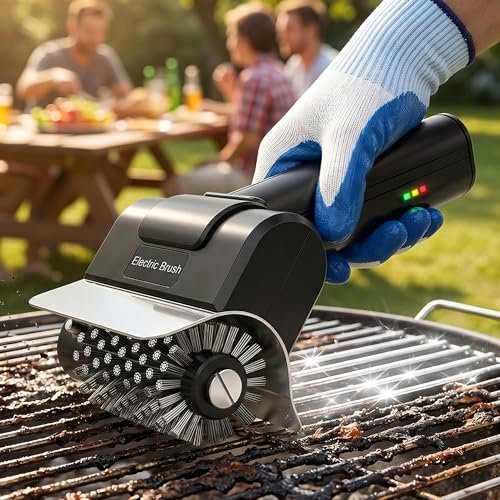 Electric Grill Brush, Cordless Automatic BBQ Power Cleaner