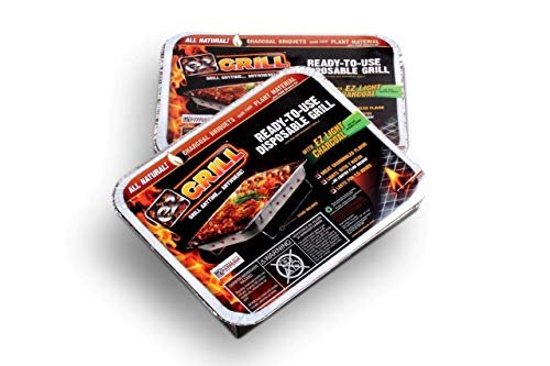 EZGRILL Disposable Charcoal Grill Ideal for Camping &...