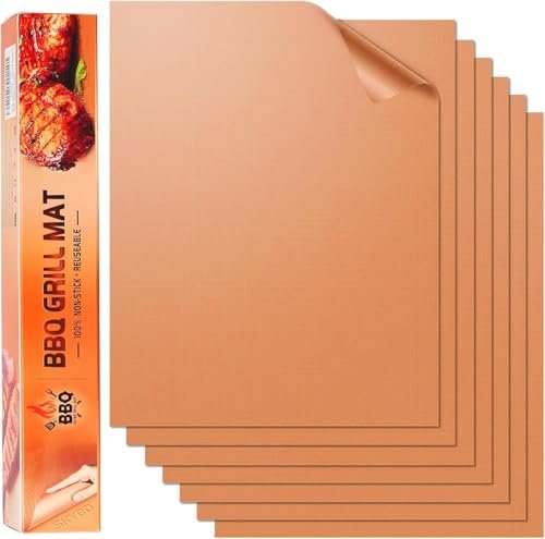 SKYBD Copper Grill Mats for Outdoor Grill（Set of 6),...